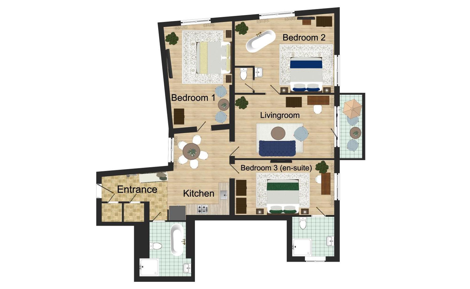 Victoria Design Stays - Premium Apartment Ohrada Praga Exterior foto